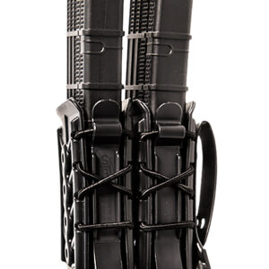 High Speed Gear 162R00BK TACO X2R Mag Pouch Double Black Polymer Belt MOLLE Belts 2" Wide Compatible w/ Rifle