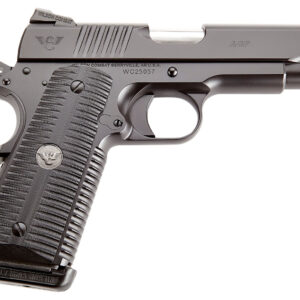 Wilson Combat ACPCOM9 ACP Commander 9mm Luger 10+1 4.25" Stainless Match Grade Barrel, Black Serrated Carbon Steel Slide, Black Armor-Tuff Carbon Steel Frame w/Beavertail, Black G10 Eagle Claw Grip
