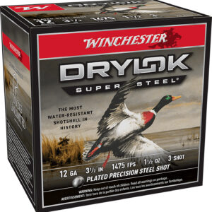 Winchester Ammo SSH12LH3 Drylok Super Steel High Velocity 12Gauge 3.50" 1 1/2oz 3Shot 25 Per Box/10 Case