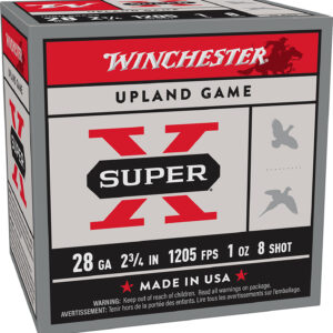 Winchester Ammo X28H8 Super X Heavy Game Load High Brass 28Gauge 2.75" 1oz 8Shot 25 Per Box/10 Case