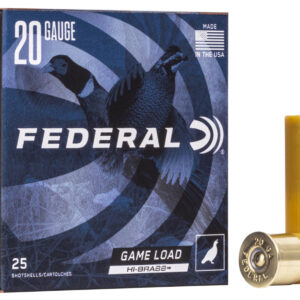 Federal H2044 Game-Shok High Brass 20Gauge 2.75" 1oz 4Shot 25 Per Box/10 Case