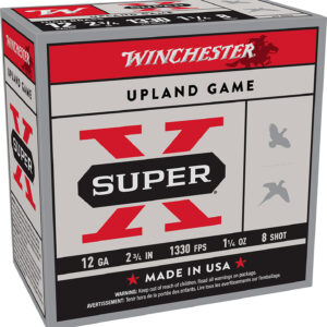 Winchester Ammo X128 Super X Heavy Game Load High Brass 12Gauge 2.75" 1 1/4oz 8Shot 25 Per Box/10 Case