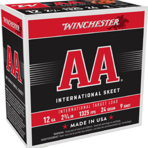 Winchester Ammo AANL129 AA International Target 12Gauge 2.75" 24gram 9Shot 25 Per Box/10 Case