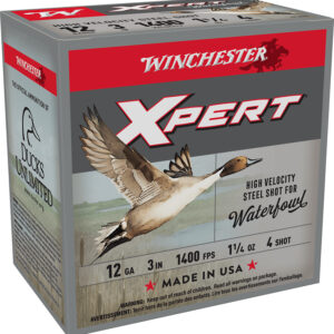 Winchester Ammo WEX123H4 Super X Xpert High Velocity 12Gauge 3" 1 1/4oz 4Shot 25 Per Box/10 Case