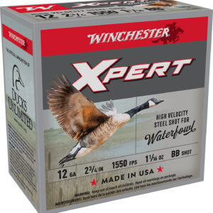 Winchester Ammo WEX12BB Super X Xpert High Velocity 12Gauge 2.75" 1 1/16oz BBShot 25 Per Box/10 Case