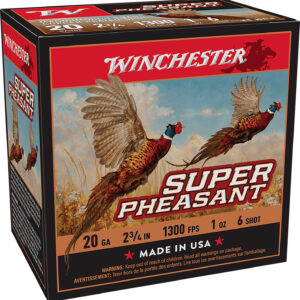 Winchester Ammo X20PH6 Super Pheasant Magnum High Brass 20Gauge 2.75" 1oz 6Shot 25 Per Box/10 Case