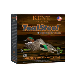 Kent Cartridge KTS123365 TealSteel Precision Steel 12Gauge 3" 1 1/4oz 5Shot 25 Per Box/10 Case