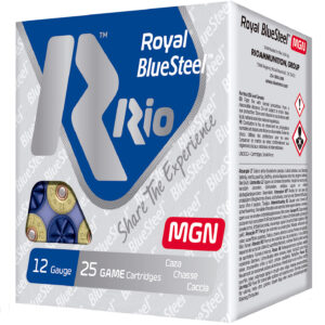 Rio Ammunition RBSM364 Royal BlueSteel Magnum 12Gauge 3" 1 1/4oz 4Shot 25 Per Box/10 Case