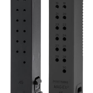 Kriss USA KVAMX2K45BL00 Mag-Ex2 Extension Kit Extended 45 ACP 30 Compatible w/ Glock 21 Gen3-5 13rd Magazines Black Polymer