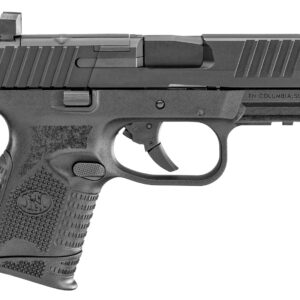 FN 66100572 509C MRD Compact Frame9mm Luger 10+1 3.70" Black Recessed Target Crown Steel Barrel, Black PVD Optic Ready/Serrated Steel Slide & Polymer Frame w/Picatinny Rail,  Ambidextrous