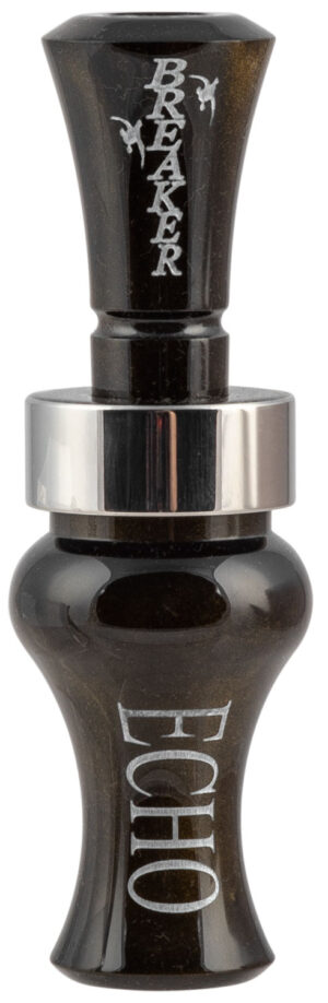 Echo Calls 78909 Breaker Single Reed Mallard Hen Sounds Attracts Ducks Black Gold Pearl Acrylic
