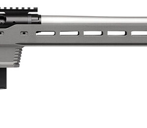 Savage Arms 57555 110 Elite Precision 223 Rem,5.56x45mm NATO 10+1 26" Matte Stainless, Matte Black Rec, Gray Cerakote Adjustable MDT ACC Aluminum Chassis Stock
