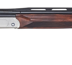 Stevens 23222 555 Trap 12 Gauge 3" 1rd 30" Vent Rib Barrel, Silver Aluminum Receiver,  Turkish Walnut Fixed Adjustable Comb Stock Ambidextrous