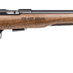 CZ-USA 02373 CZ 457 Royal Full Size 22 LR 5+1 20.50" Black Nitride Black Nitride Steel Receiver Walnut Fixed American Style w/Decorative Forend Tip Stock Right Hand