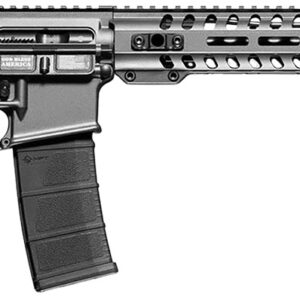 Patriot Ordnance Factory 01645 Minuteman Direct Impingement 5.56x45mm 30+1 16.50" Nitride Treated Threaded Barrel, Tungsten Cerakote Receiver, Synthetic 6 Position MFT Minimalist Stock