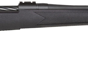 Mossberg 28131 Patriot  Full Size 7mm Rem 3+1 24" Matte Blued Fluted Threaded Barrel, Drilled & Tapped Matte Blued Stainless Steel Receiver, Black Fixed Synthetic Stock, Right Hand