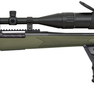 Mossberg 28122 Patriot Night Train 300 Win Mag Caliber with 3+1 Capacity, 24" Barrel, Matte Blued Metal Finish, OD Green Stock Right Hand Includes 6-24x50mm Scope & Bipod
