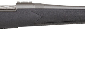 Mossberg 28135 Patriot  Full Size 300 Win Mag 3+1 24" Stainless Cerakote Fluted Barrel, Stainless Cerakote Receiver Drilled & Tapped, Black Fixed Synthetic Stock, Right Hand