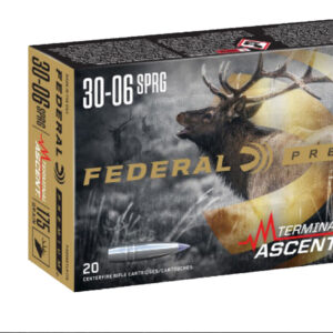 Federal P3006TA1 Premium Terminal Ascent 30-06Springfield 175gr 20 Per Box/10 Case