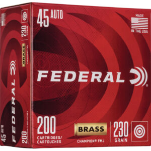 Federal WM52332 Champion Training 45ACP 230gr Full Metal Jacket 200 Per Box/5 Case