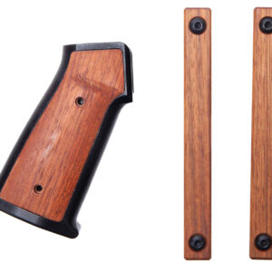 Sharps Bros SBARG01 AR-15 Grip Set Black Cerakote 6061-T6 Aluminum Frame w/Brazilian Cherry Inserts