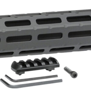 Midwest Industries MICRPC9X Combat  Ruger PC9 M-Lok Handguard Black Hardcoat Anodized 6061-T6 Aluminum 14"