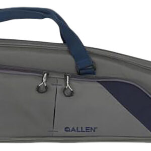 Allen 64250 Kenosha Rifle Case 50" Gray Endura w/Indigo Trim, Foam Padding, Gusseted Accessory Pockets, Lockable Zippers & Adjustable Sling
