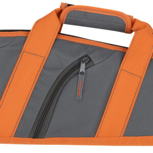 Allen 31732 Springs Compact Youth Rifle Case Fits Scoped Rifles Up To 32", Gray w/Orange Trim, Nylon Lining, Padded Handle, 2 Accessory Pockets