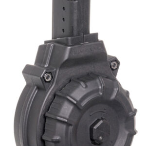 ProMag DRMA12 Standard  50rd Drum 9mm Luger Fits AR-15 Compatible w/ Glock Style Mags Black DuPont Zytel Polymer