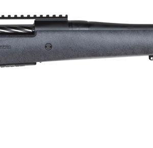 Mossberg 28102 Patriot Long Range Hunter 300 Win Mag Caliber with 3+1 Capacity, 24" Threaded/Fluted Barrel, Matte Blued Metal Finish & Sniper Gray Fixed Monte Carlo Stock Right Hand (Full Size)