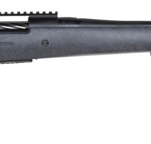 Mossberg 28104 Patriot Long Range Hunter 6.5 PRC Caliber with 4+1 Capacity, 24" Threaded/Fluted Barrel, Matte Blued Metal Finish & Sniper Gray Fixed Monte Carlo Stock Right Hand (Full Size)