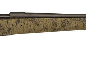 Howa HHS45533 M1500 HS Precision 6.5 PRC 3+1 24" Threaded Barrel, Black Steel Receiver, Green w/Black Webbing HS Precision Synthetic Stock