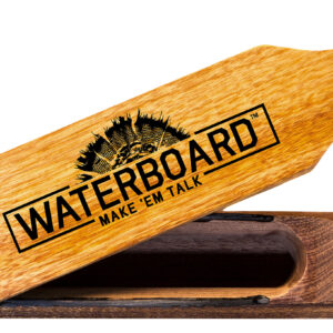 Primos PS257 Waterboard  Box Call Turkey Hen Sounds Attracts Turkeys Natural Mahogany