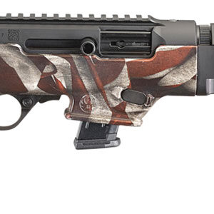 Ruger 19127 PC Carbine  9mm Luger 10+1 16.12" Fluted Barrel, American Flag Camo Aluminum Alloy Receiver, American Flag Synthetic Stock, Optics Ready