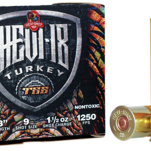 HEVI-Shot HS7009 HEVI-18 TSS Turkey 20Gauge 3" 1 1/2oz Tungsten 9Shot 5 Per Box/10 Case