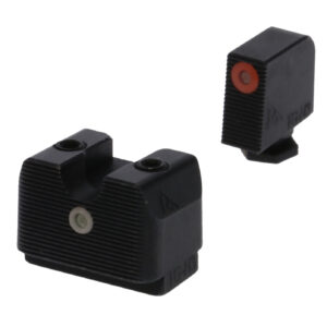 Rival Arms RA4A231G In-Line MOS Night Sights for G17/G19  Green Tritium Orange Outline Front Sight-Green Tritium White Outline Rear Sight