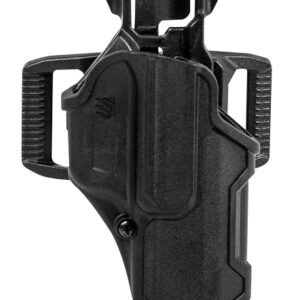 Blackhawk 410200BKL T-Series L2C Light Bearing OWB Black Polymer Belt Slide Compatible w/Glock 17/19/22/23/31/32/45/47 Left Hand