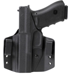 Uncle Mike's 54CCW00BGL CCW Holster OWB Black Boltaron Compatible w/Glock 17/19/22/23 Belt Slide Mount Left Hand