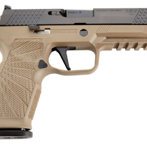 Wilson Combat SIGWCP320F9TATC P320  9mm Luger 4.70" 17+1 Tan Black DLC Steel Tan Polymer Grip Action Tune with Curved Trigger