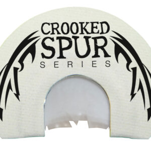 Foxpro CSMOUTHWHTSLASH Crooked Spur V-Cut Slash Diaphragm Call Triple Reed Turkey Sounds Attracts Turkeys White