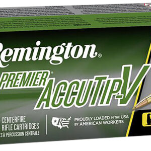 Remington Ammunition 29220 Premier Accutip-V 204Ruger 40gr AccuTip V Boat Tail 20 Per Box/10 Case