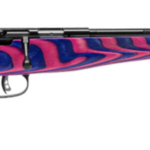 Savage Arms 13797 Rascal  Youth 22 LR 1rd 16.12" Matte Blued Barrel, Matte Blued Carbon Steel Receiver, Boyd's Minimalist Pink & Purple Hybrid Laminate Stock, Right Hand