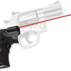 Crimson Trace 011180 Lasergrips  Fits S&W Governor/K & L Frames Round Butt, Red Laser 633nM Wavelength 5mW Output, Black Polymer