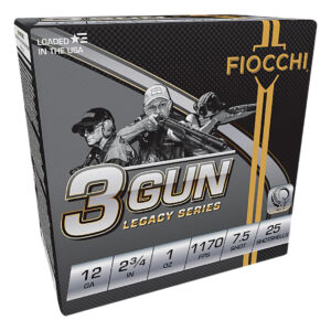 Fiocchi 12DL3G75 3-Gun Match Legacy Series 12Gauge 2.75" 1oz 7.5Shot 25 Per Box/10 Case