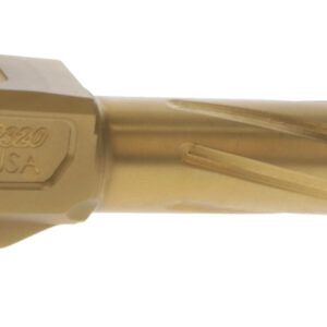 Rival Arms RA20P301E Precision Match Grade 9mm Luger 3.90" Fluted Gold PVD Steel, Fits Sig P320 Carry