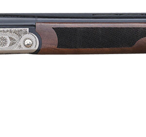 Pointer KAR1228 Acrius  12 Gauge 3" 2rd 28" Black O/U Barrel, Nickel Engraved Metal Finish, Turkish Walnut Stock Includes 5 Chokes