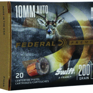 Federal P10SA Premium  10mmAuto 200gr Swift A Frame 20 Per Box/10 Case