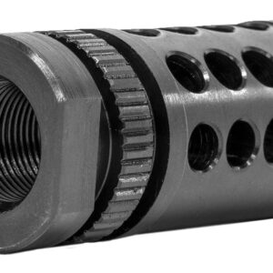 GrovTec US Inc GTHM318 G-Nite Flash Suppressor Black Nitride Steel with 5/8"-24 tpi Threads for 308 Cal