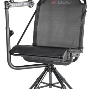 Bog-Pod 1134447 DeathGrip 360  Shooting Rest Chair, Black Aluminum, Extendable Leg Height, 400lbs. Weight Capacity