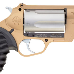 Taurus 2-441029FDE Judge Public Defender 45 Colt (LC)/410 Gauge 5rd 2.50" Flat Dark Earth Barrel & Frame Matte Stainless Cylinder Black Ribber Grip